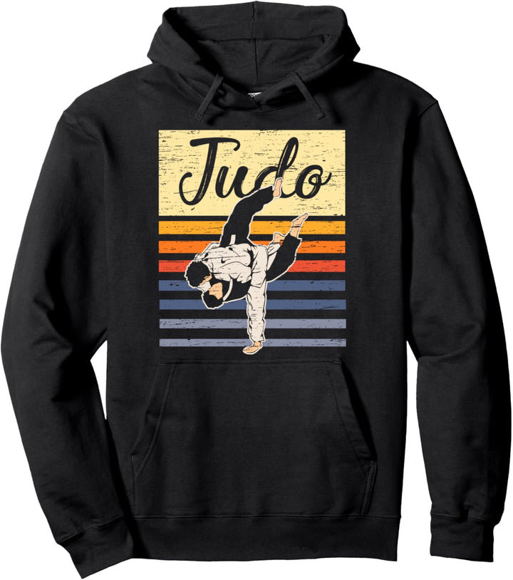Retro Judo T-Shirt Vintage Judoka Judoist Kampfsport Pullover Hoodie