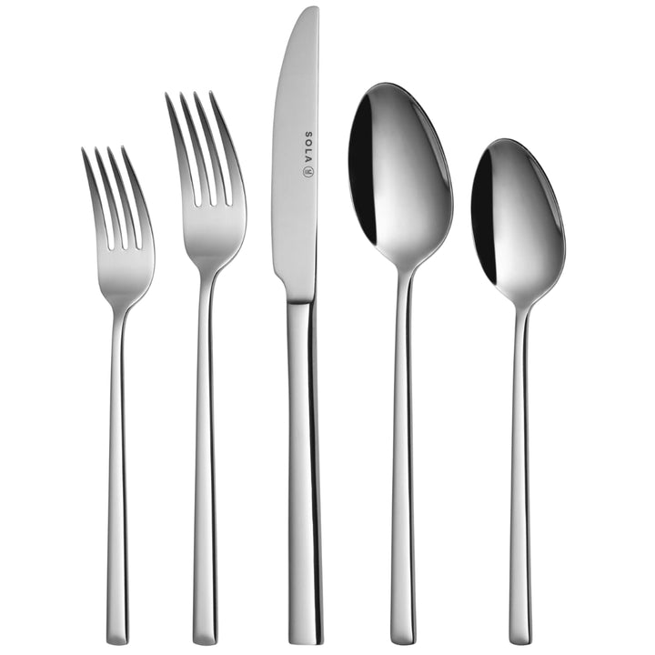 Sola Luxor Besteck Set - 8 Personen Essbesteck - 70 Teilig, 18/10 Rostfreiem Stahl - Robustes & Eleg