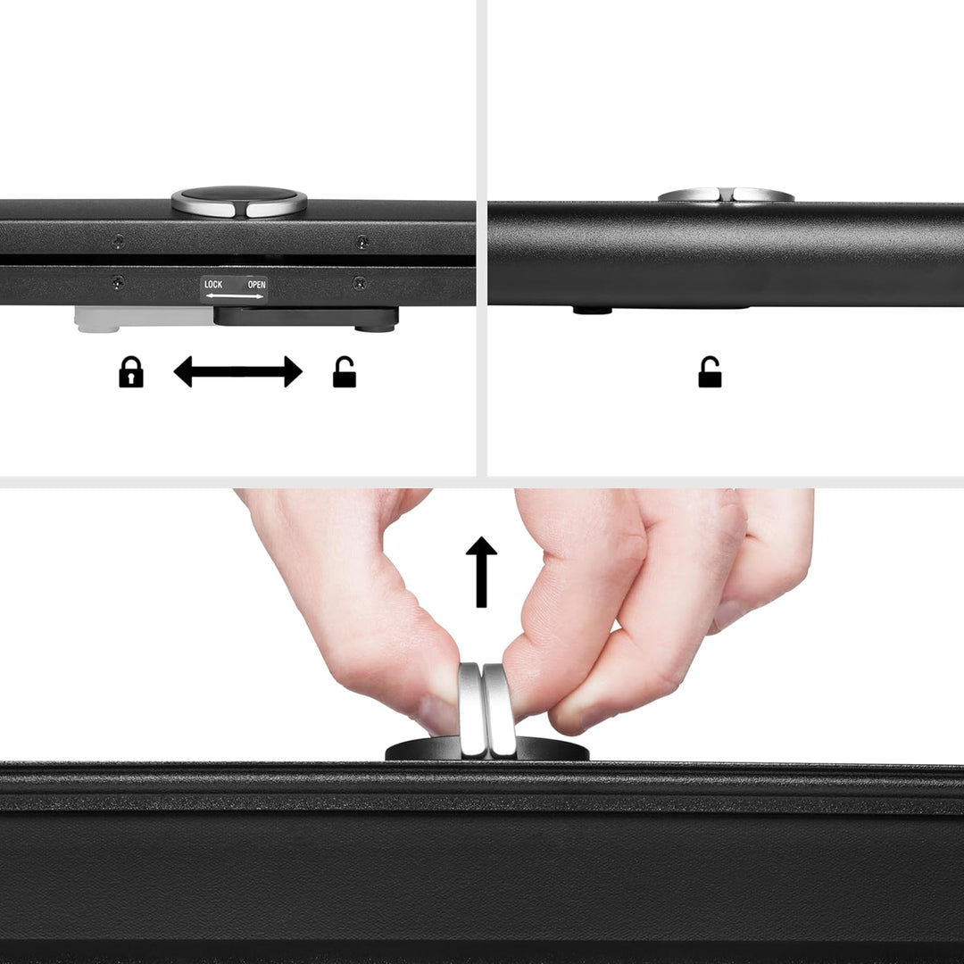 Duronic DPS40 16:9 Beamer Leinwand | 40 Zoll Projektor Leinwand | 16:9 Heimkino | Gain +1 Mobile Bea