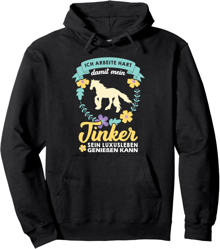 Irish Tinker Gypsy Cob Pferd Pferdemädchen Pullover Hoodie