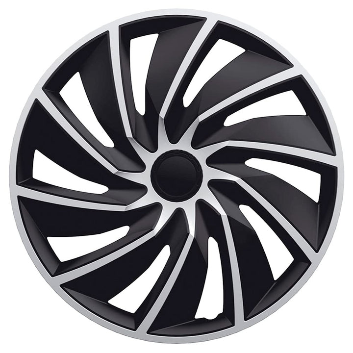 AUTO-STYLE Satz Radzierblenden Turbo Van 17-Zoll Silber/Schwarz (Sphäre) Turbo Van Silber/Schwarz 17