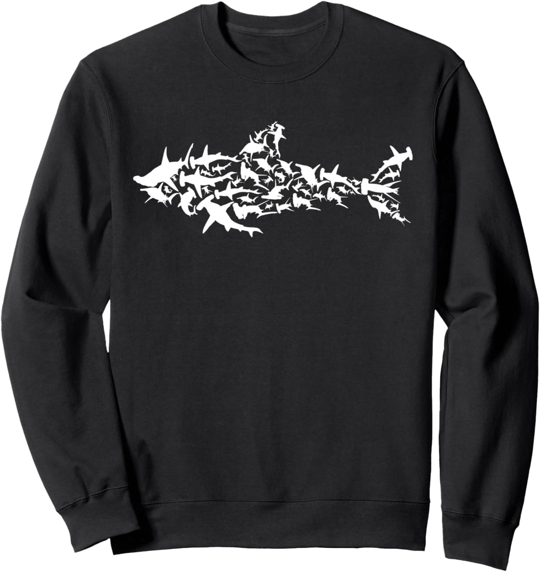 Weisser Hai - Haie Silhouette Hai Fisch Weisser Hai Sweatshirt