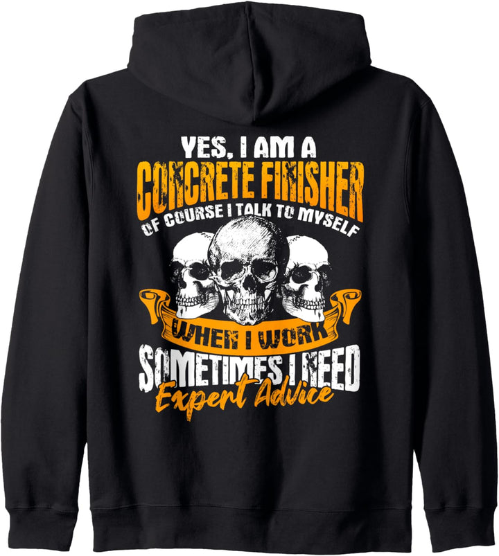 Konkretes Finisher-Design auf der Rückseite der Kleidung Kapuzenjacke