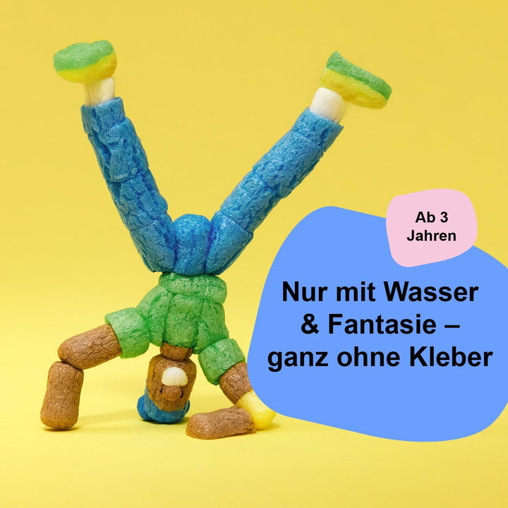 Playmais Classic 800 Teile | Bastelset | natürliches Spielzeug | inkl. 1 Schwämmchen, 1 Bastelmesser