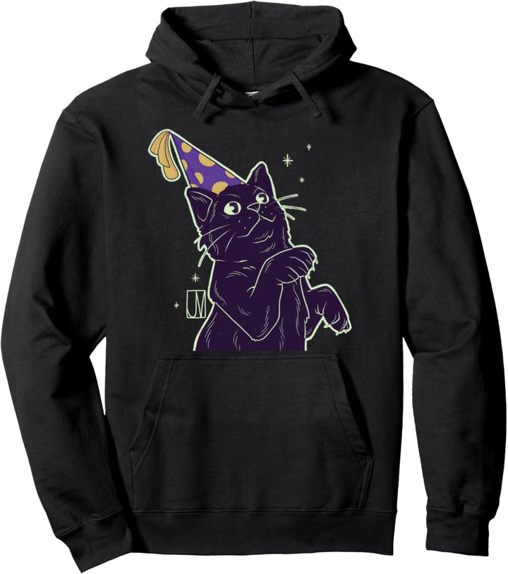 Party Katze Kater Kätzchen Sterne Pullover Hoodie