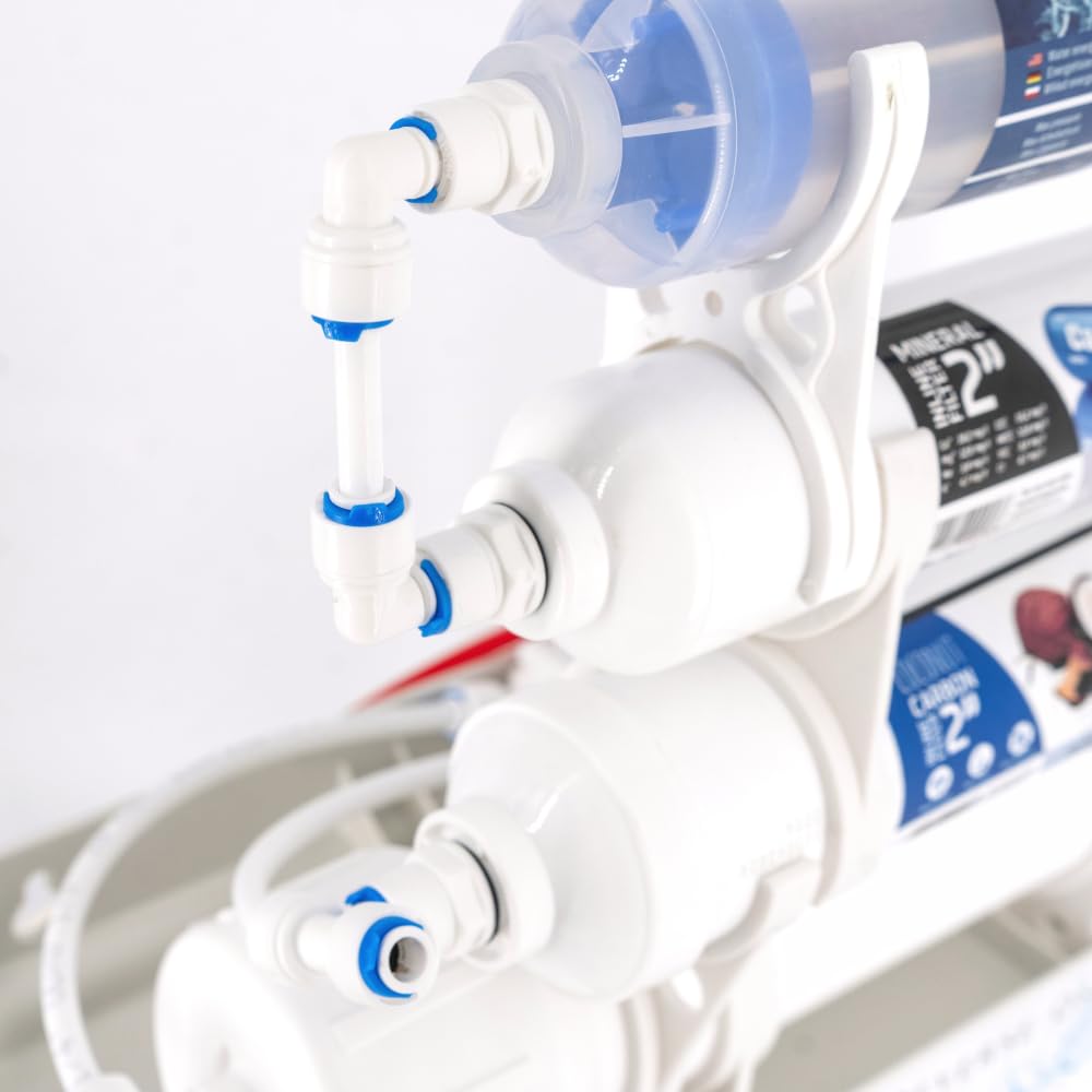 Czysta Kropla 7-Stufen Umkehrosmose Wasserfilter mit Mineralisierung Ionisator und 12 Liter Tank Unt