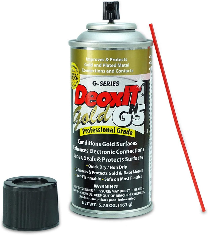 Caig DeoxIT GN5S-6N Gold Kontaktspray mit keepdrum Mikrofasertuch