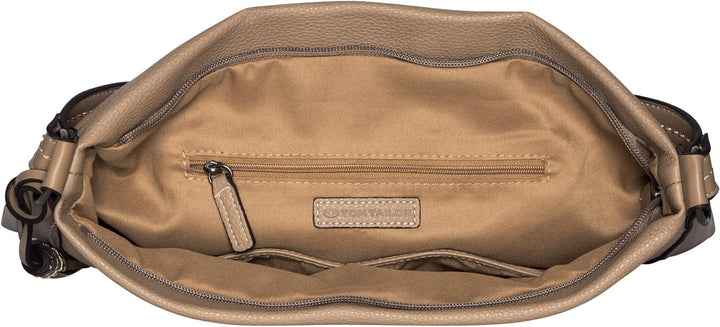 TOM TAILOR bags Isa Damen Hobo Bag Schultertasche Beige Einheitsgrösse Beige, Einheitsgrösse Beige