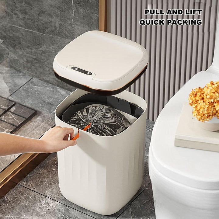 20L Berührungsloser Mülleimer, Grosse Fassungsvermögen Aufladbarer Motion Sensor Mülleimer mit Haube