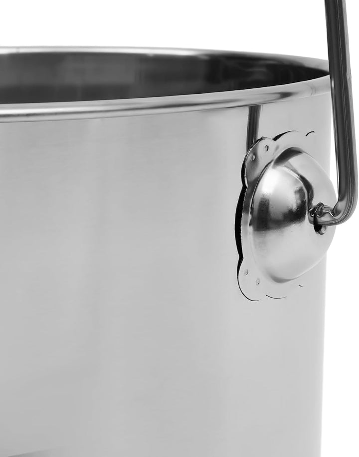 Edelstahleimer Eimer, 12L Edelstahl Milcheimer Lebensmittel Wassereimer Edelstahl Eimer Bar Keller C