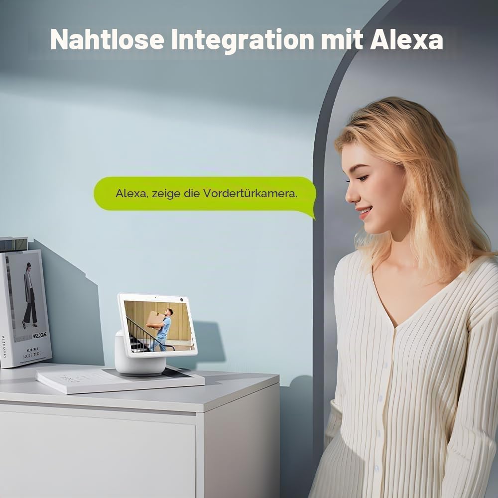 SANNCE WLAN Überwachungskamera Set 8x 3MP IP Aussen Kamera und 8CH 5MP Wireless NVR mit 1TB Festplat