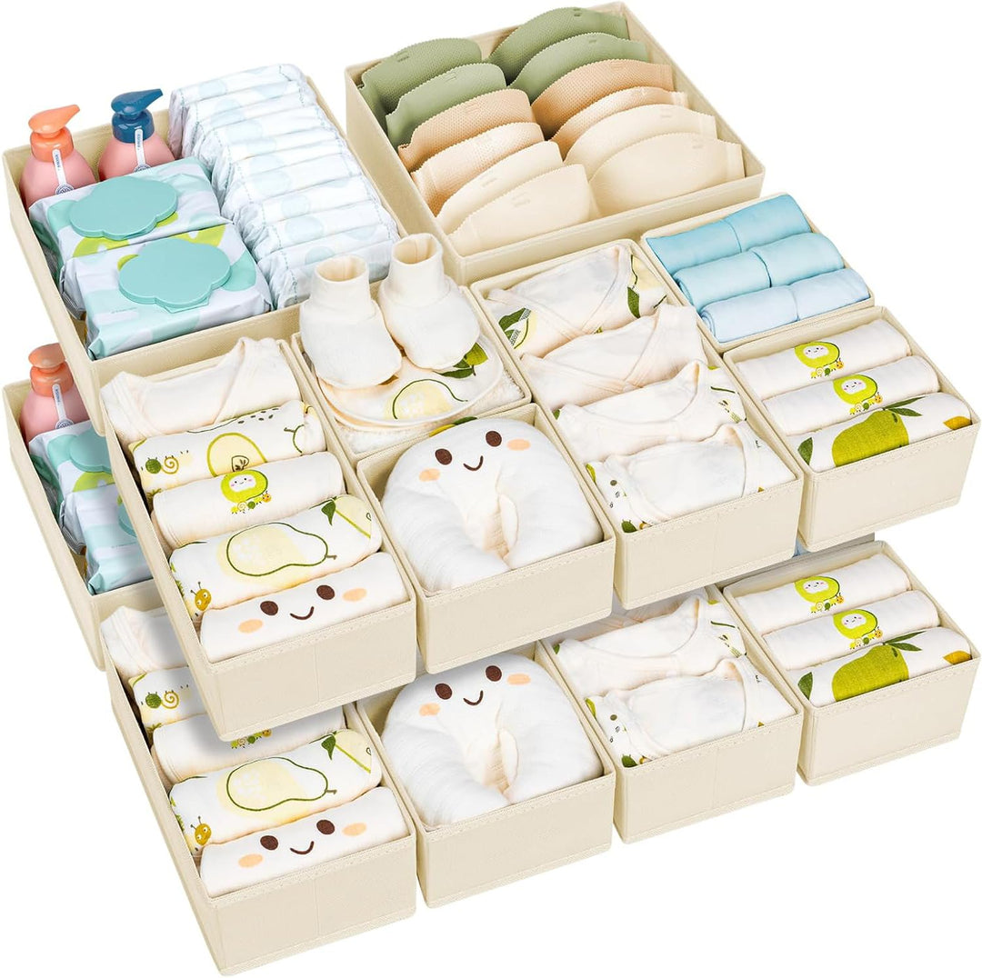 Schubladen Organizer Kleiderschrank Organizer - 15er Set Faltbare Unterwäsche Organizer Aufbewahrung