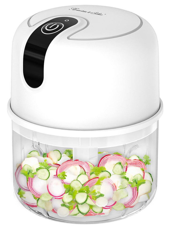 Rosenstein & Söhne Multizerkleinerer: Kompakter Akku-Zerkleinerer & Mini-Mixer, USB, 200 ml, 1.200 m