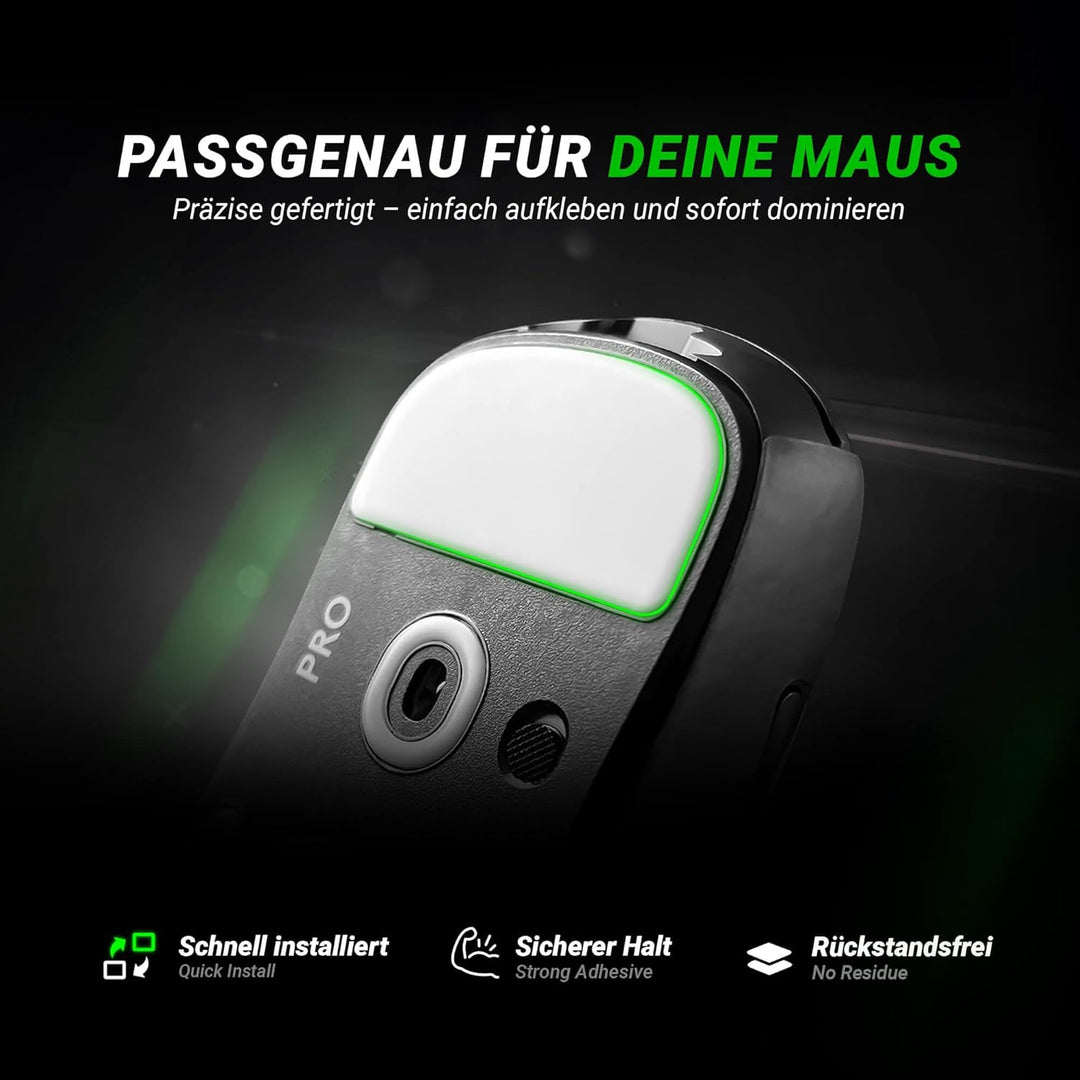 SensoryBoost DPS Glides (2er Set) kompatibel mit Razer Mamba Wireless - Ultra Schnell, Abgerundet, L