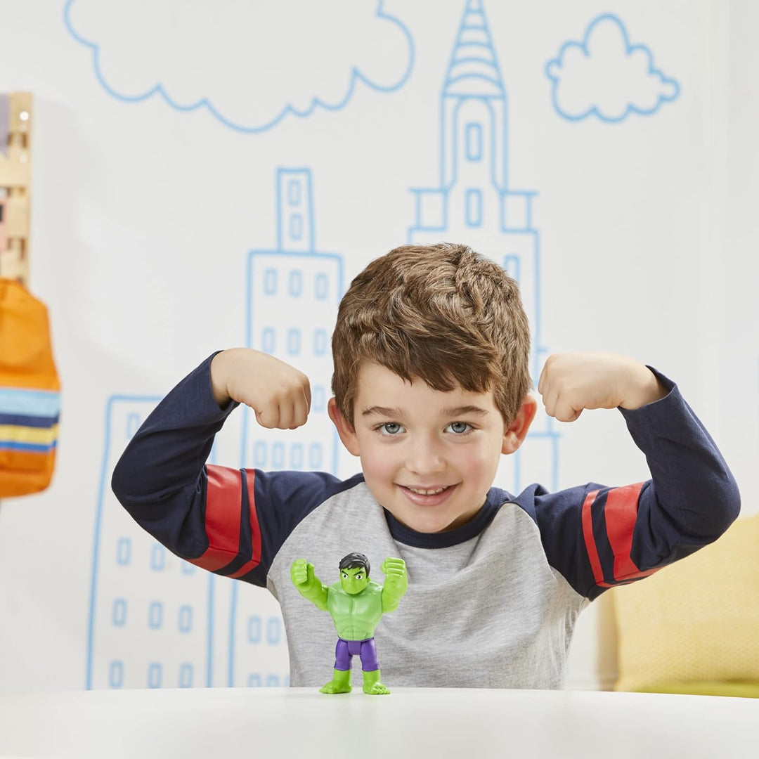 Spidey and his Amazing Friends Marvel Hulk Figur, 10 cm grosse Action-Figur für Kinder ab 3 Jahren,