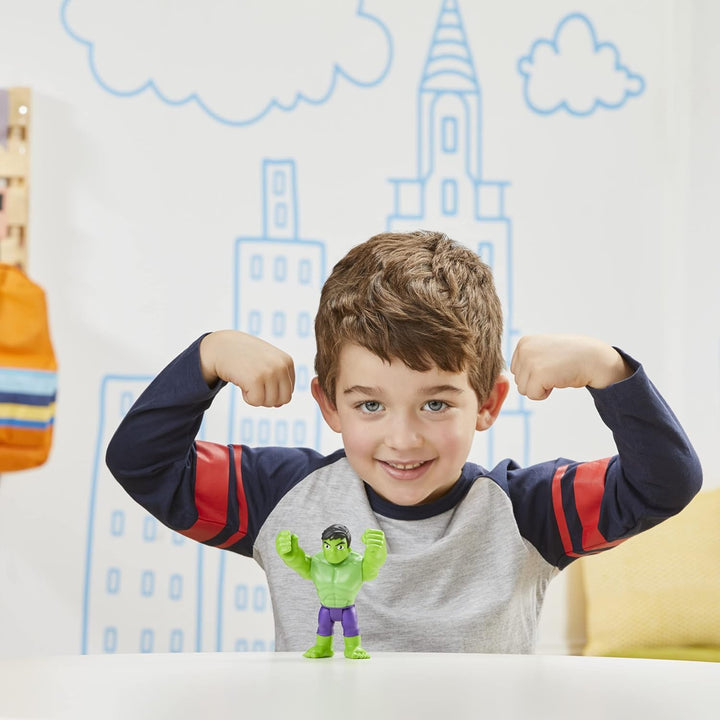 Spidey and his Amazing Friends Marvel Hulk Figur, 10 cm grosse Action-Figur für Kinder ab 3 Jahren,