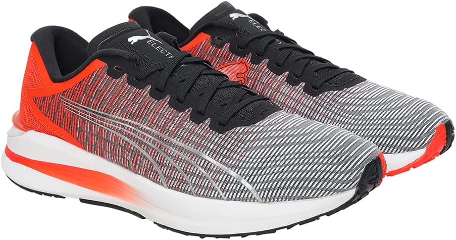 PUMA Herren Electrify Nitro Turn Laufschuh 44 EU Puma Black Metallic Silver Cherry Tomato, 44 EU Pum