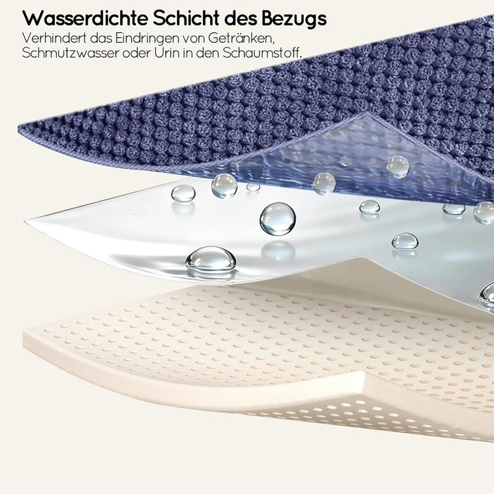 HEVOL Hundetreppe 2 Stufen,40cm Hogh Haustiertreppe Katzentreppe aus Schwamm für Hunde&Katzen,Tragba