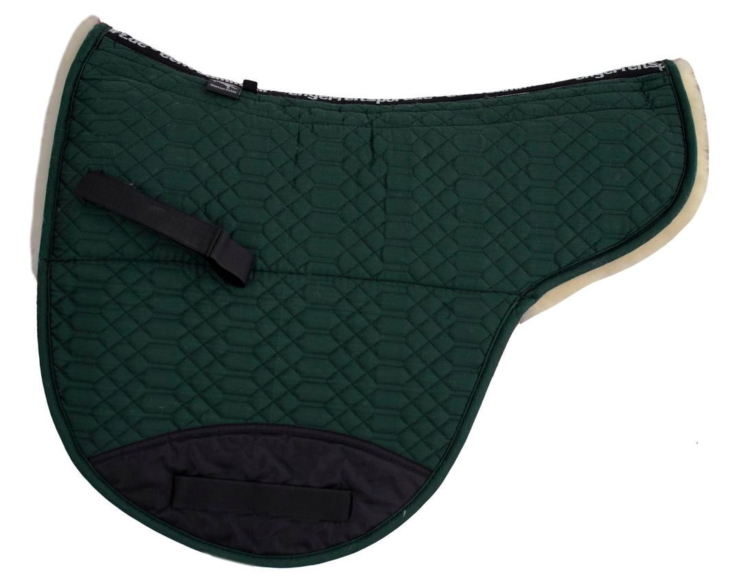 Engel Reitsport Lammfell baumlose Korrektur Satteldecke aufpolsterbar SADEK-BLAP grün-med. L (64cm),