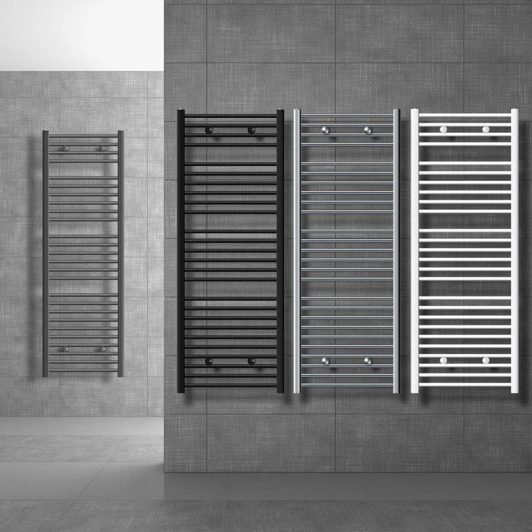 LuxeBath Badheizkörper Elektrisch mit Heizstab 900W Grosse Leistung - 500 x 1200 mm - Anthrazit - ge