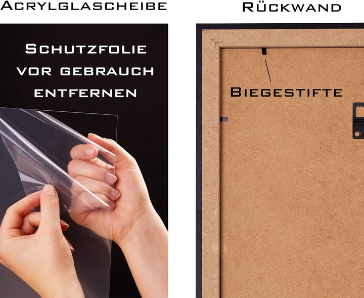 Rahmendesign24 Bilderrahmen Tokio 50x50 ROSÉGOLD ROSÉ Fotorahmen, Wechselrahmen, Posterrahmen, Puzzl