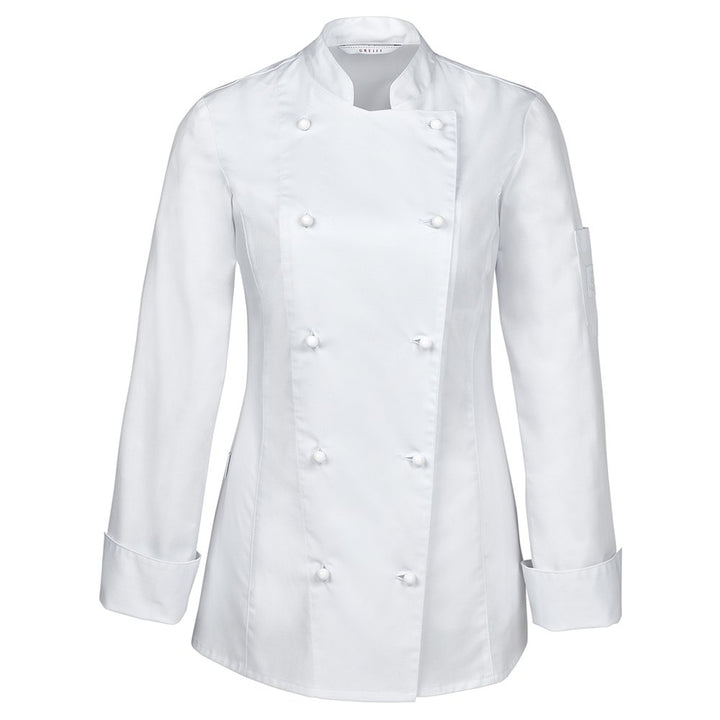 Greiff Gastro Moda Cuisine Damen Premium-Kochjacke Regular Fit Weiss XS, Weiß XS