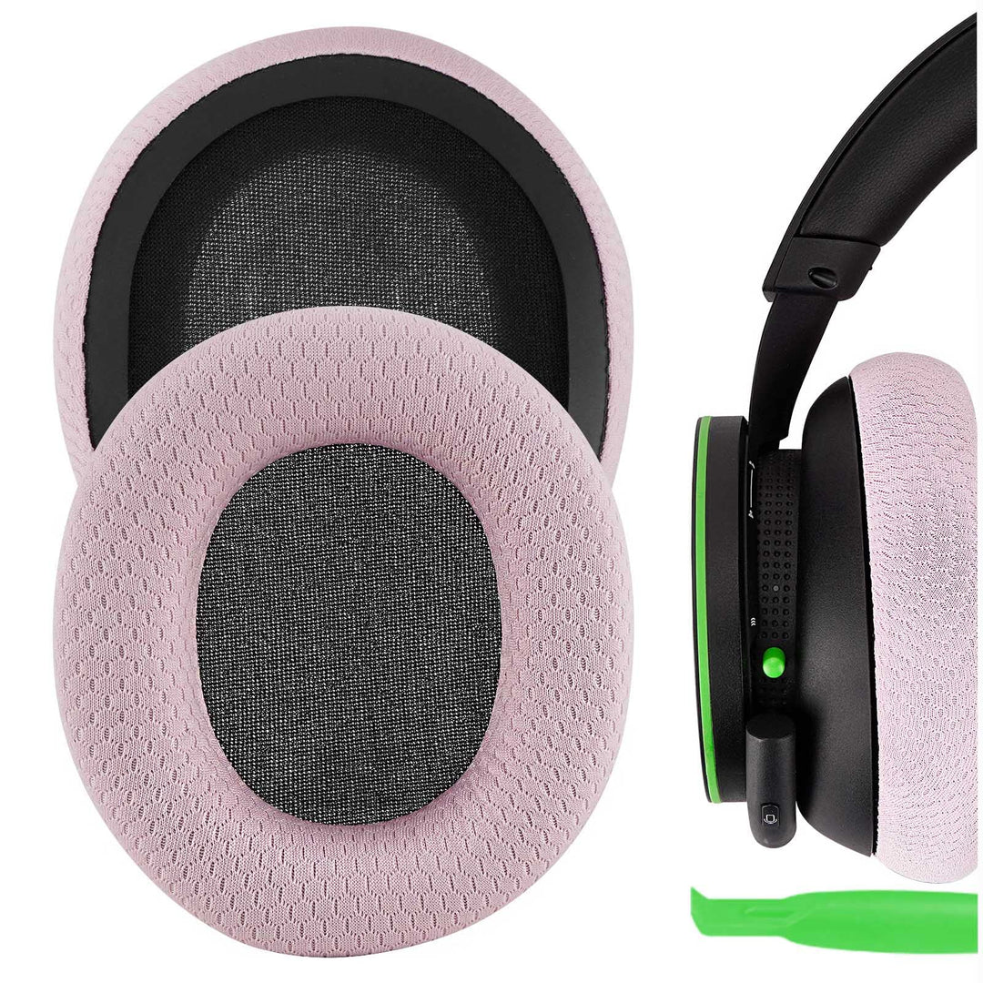 Geekria Comfort Mesh Fabric Replacement Ear Pads for Microsoft Xbox Wireless, Xbox Stereo 20th Anniv