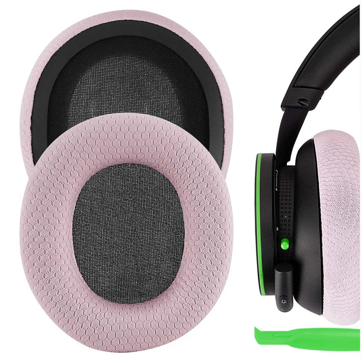 Geekria Comfort Mesh Fabric Replacement Ear Pads for Microsoft Xbox Wireless, Xbox Stereo 20th Anniv