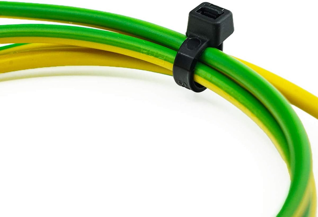 ERKO 100 Stück professionelle Kabelbinder 300 x 4,8 mm UV-beständiger Halter für den Kabelweg Halter