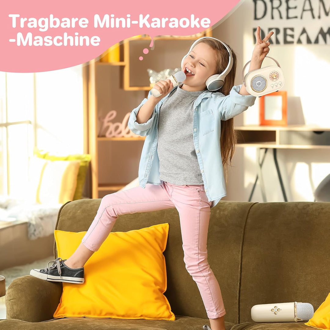 Heetipuk C20 Karaoke Machine for Kids-Yellow