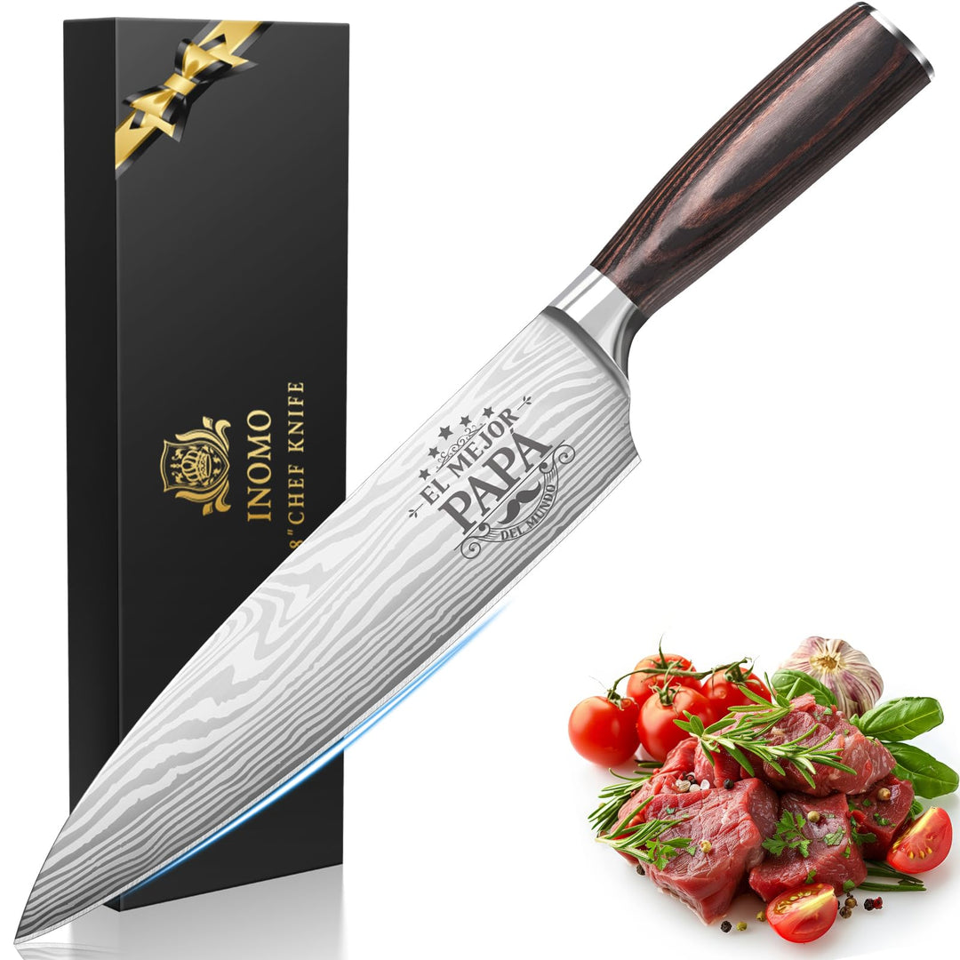 Vatertag Küchenmesser, Geschenke für Männer, Geburtstagsgeschenk für Papa, Chefmesser Fleischmesser