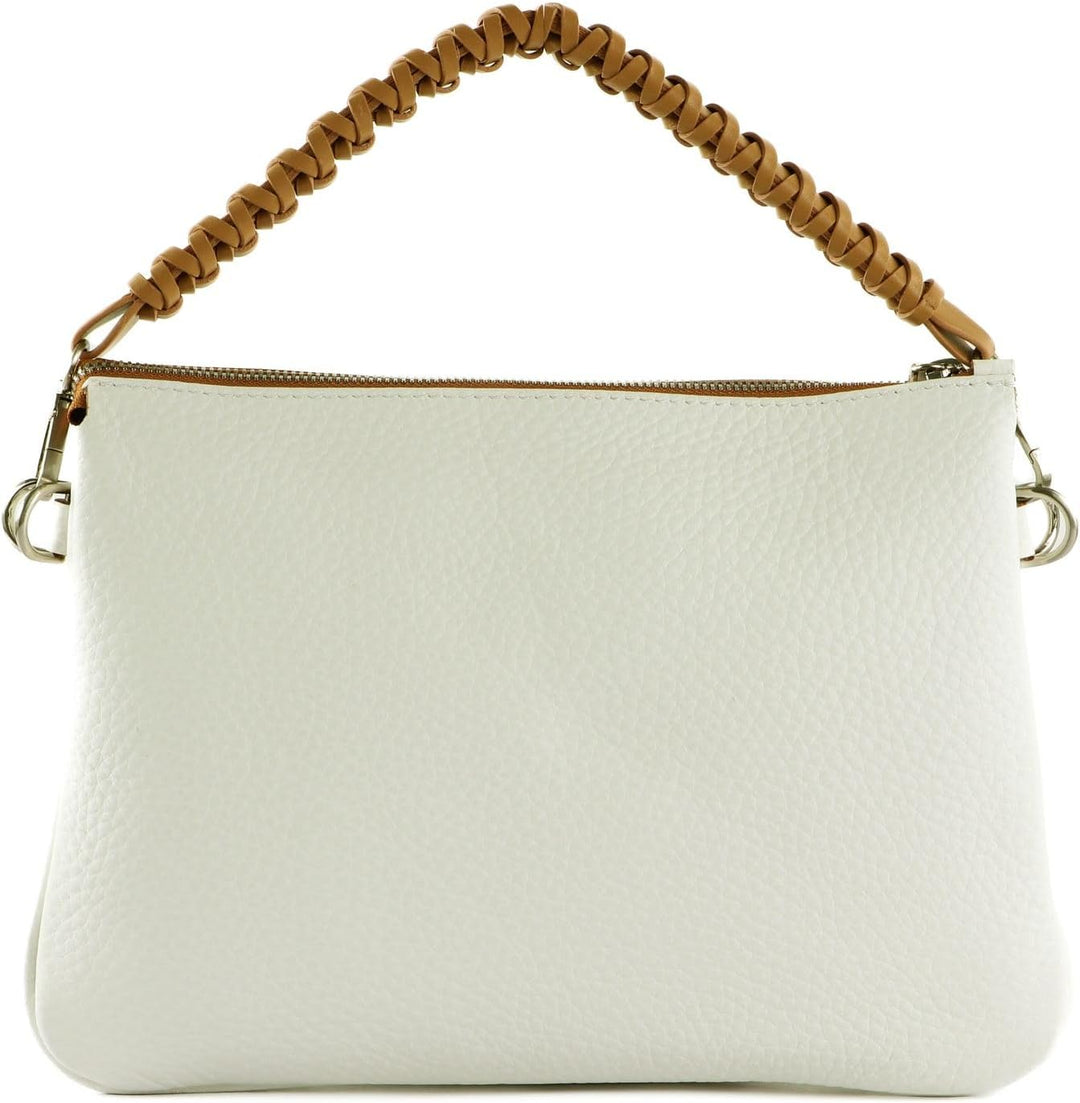 GIANNI CHIARINI Mia Crossbody Bag Bianco - Nature