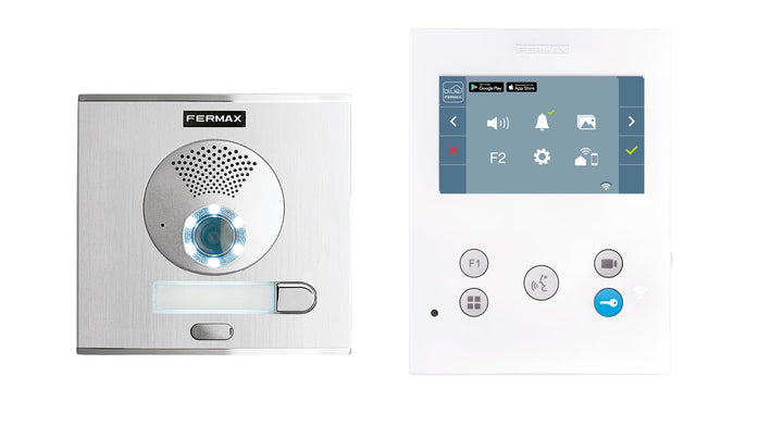 FERMAX Kit City VEO-XS WiFi Duo Plus 1 l Video-Türsprechanlage, weiss