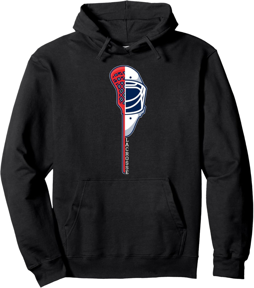 Lacrosse Mannschaft Spieler Trainer Helm Lacrosse-Schläger Pullover Hoodie