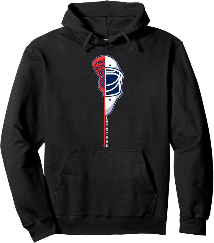 Lacrosse Mannschaft Spieler Trainer Helm Lacrosse-Schläger Pullover Hoodie