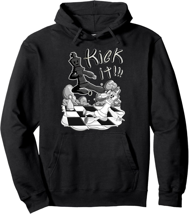 Lustiges Spruch Schach Schachspiel Motiv f. Damen Herren Pullover Hoodie