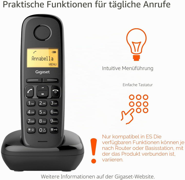 Gigaset A170 [UK Version] one size Schwarz, one size Schwarz