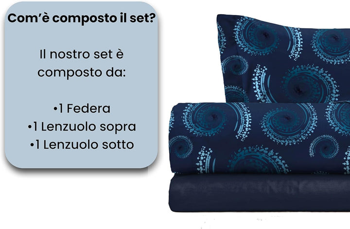 Italian Bed Linen Fantasy Bettwäsche, Vortex, Kleine doppelte Vortex Kleine doppelte, Vortex Kleine