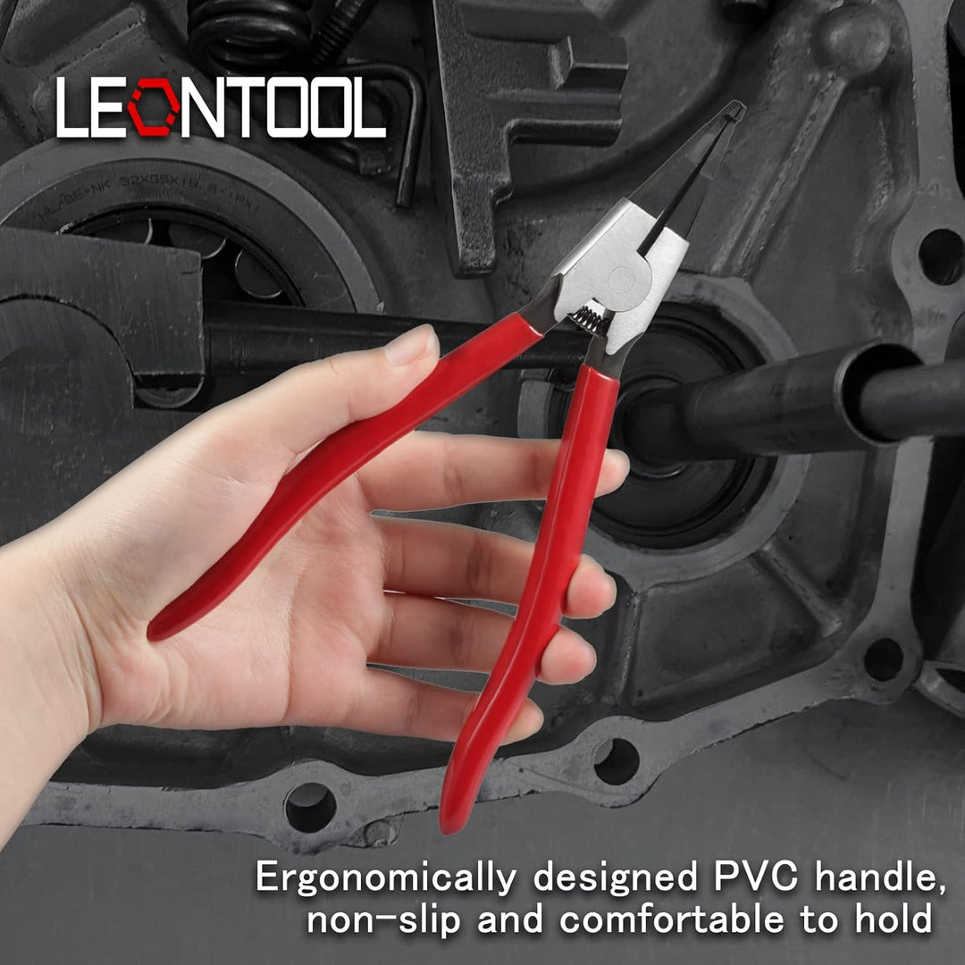 LEONTOOL 27,9 cm Sicherungsringzange, spezielle Sicherungsringzange, Winkelspitze, Sicherungsringzan