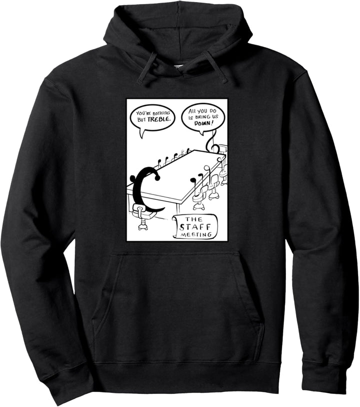 Violin-Bassschlüssel Musik-Lehrer oder Geiger Pullover Hoodie