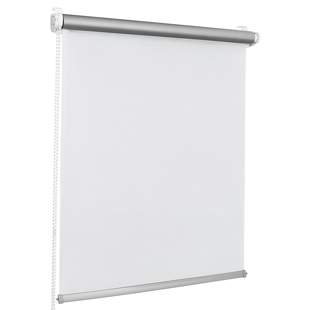 ROLLMAXXX Thermo Verdunkelungsrollo Klemmfix ohne Bohren (100 x 215 cm, Weiss) 100 x 215 cm Weiss, 1