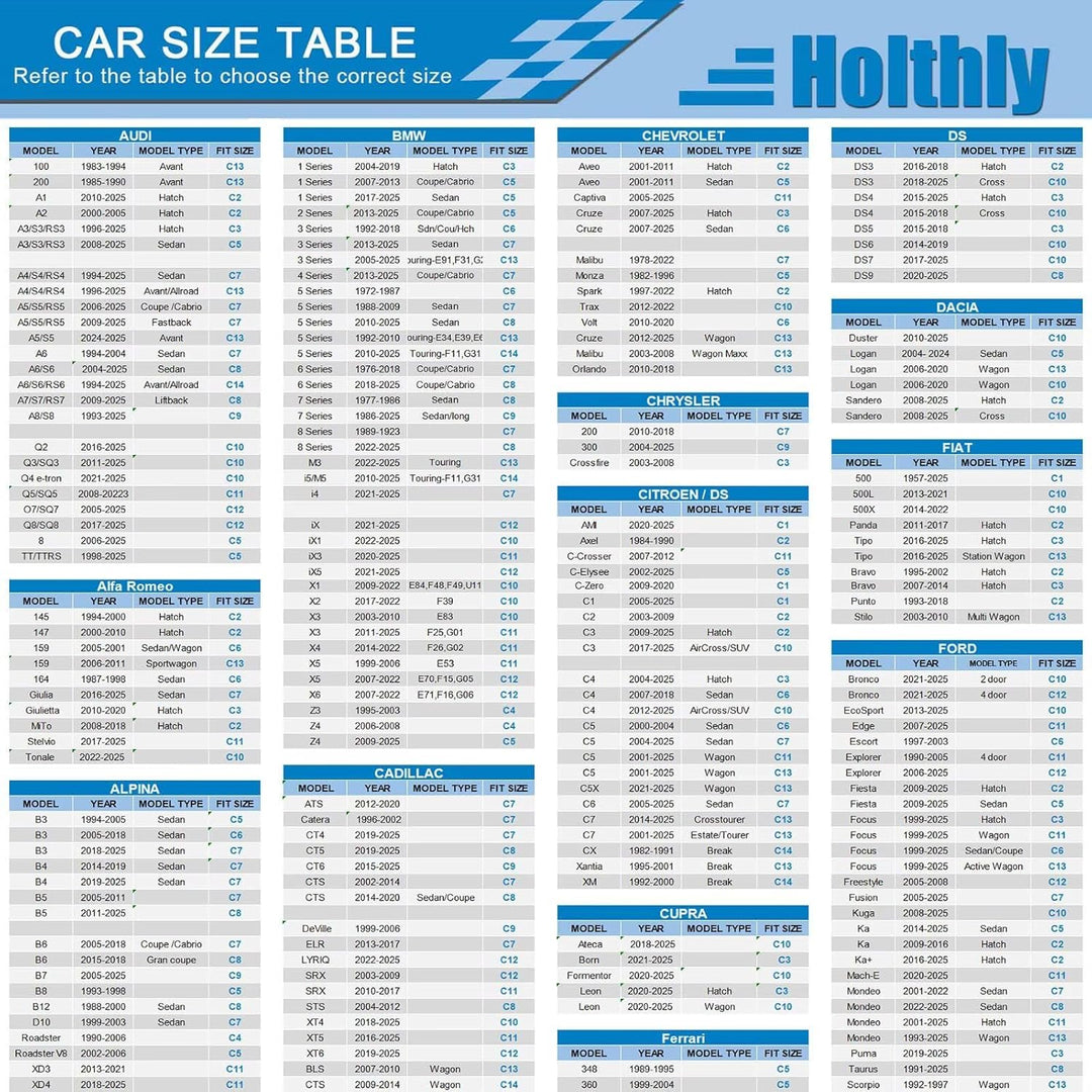 Holthly Autoabdeckung, 100% wasserdicht, Outdoor-Autoabdeckung, Vollgarage Autoabdeckung für Audi A8