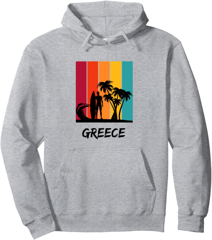 Vintage Griechenland Urlaubssouvenir Pullover Hoodie