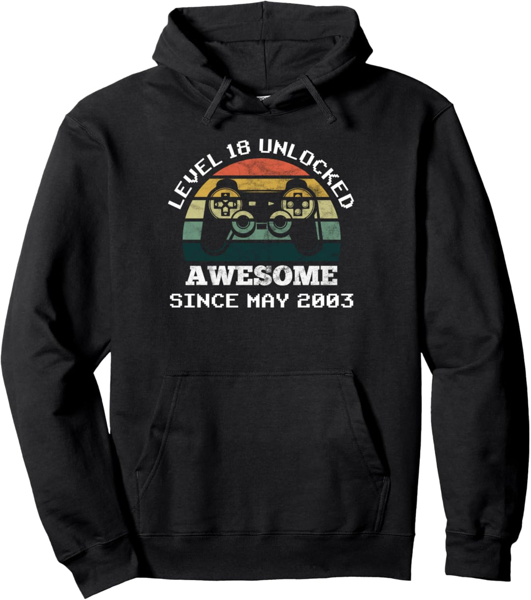 Level 18 seit Mai 2003 zum 18. Geburtstag freigeschaltet Pullover Hoodie