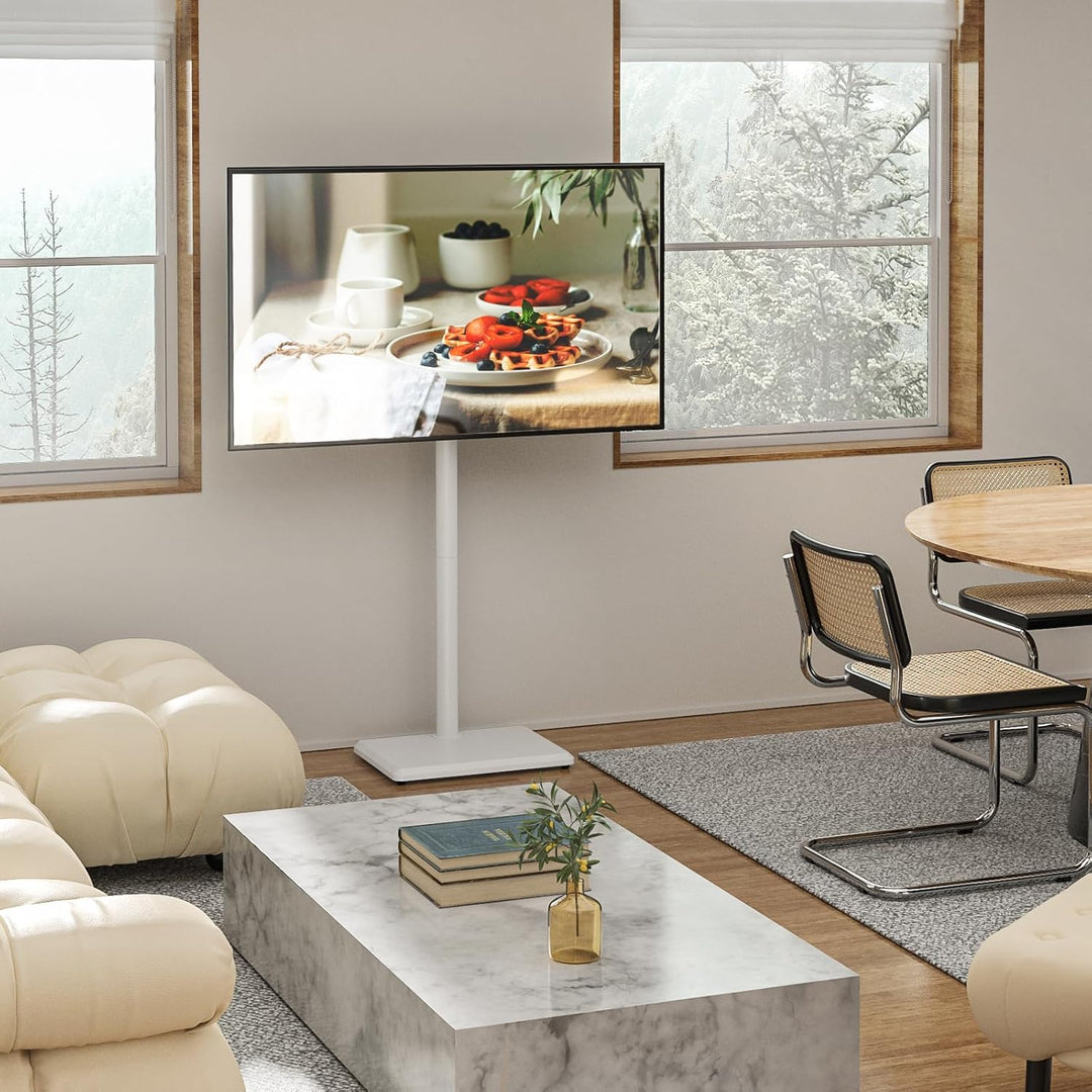 TVON TV Ständer TV Bodenständer für 32-60 Zoll Fernseher Standfuss Fernsehstand höhenverstellbar sch