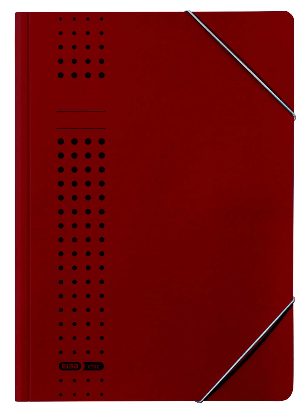 ELBA Eckspanner-Mappe chic, für A4, aus Karton, bordeaux, 25er Pack bordeaux Eckspanner chic, bordea