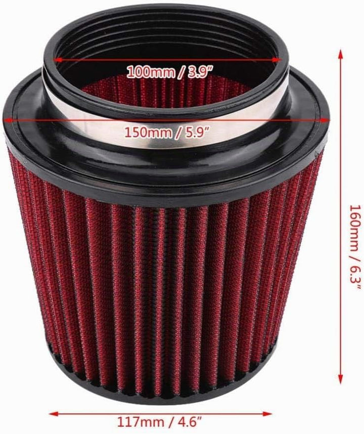 Auto Luftfilter, Luftreiniger Runder, Universal Sportluftfilter Luftfilter Universal Car Modificatio