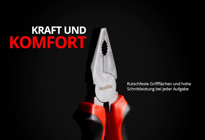 Mephisto Werkzeugkoffer - Werkzeugtrolley - Premium XXL Werkzeugset mit GS und VDE zertifiziertem Ch