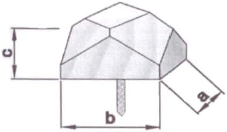 10 Ziernägel Holznägel Fachwerk Balkon mit Dübel aus Fichte 24x24x16mm neu