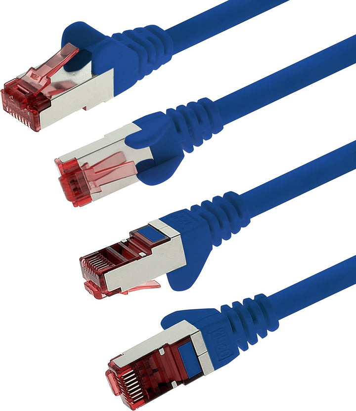 1aTTack.de - 10x 5m CAT6 Patchkabel S/FTP PIMF Schirmung CAT.6 RJ45 Netzwerkkabel Ethernetkabel DSL